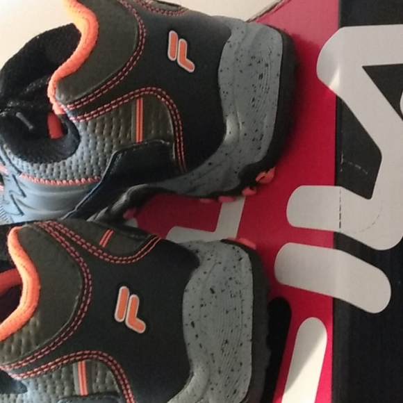 Kids school shoe FILA Exhibition 6 TRMC/BLK/SHOR, Sz 3 - Picture 3 of 7